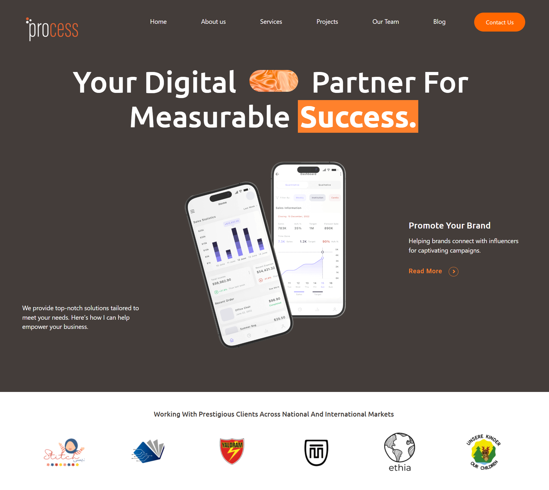 Process — Software Company Corporate Website