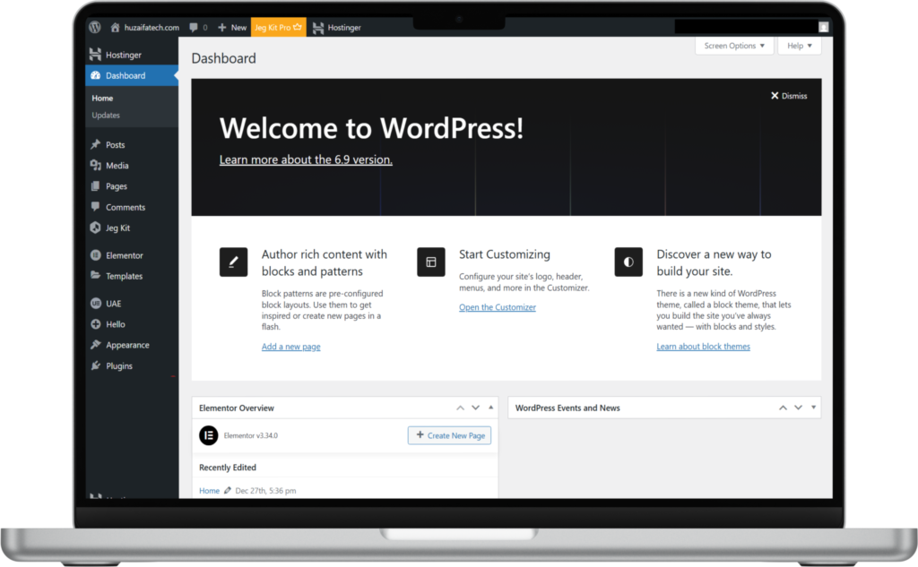 WordPress website design and development