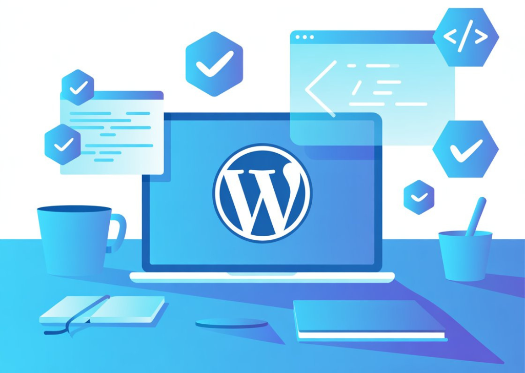 Full Stack WordPress developer illustration