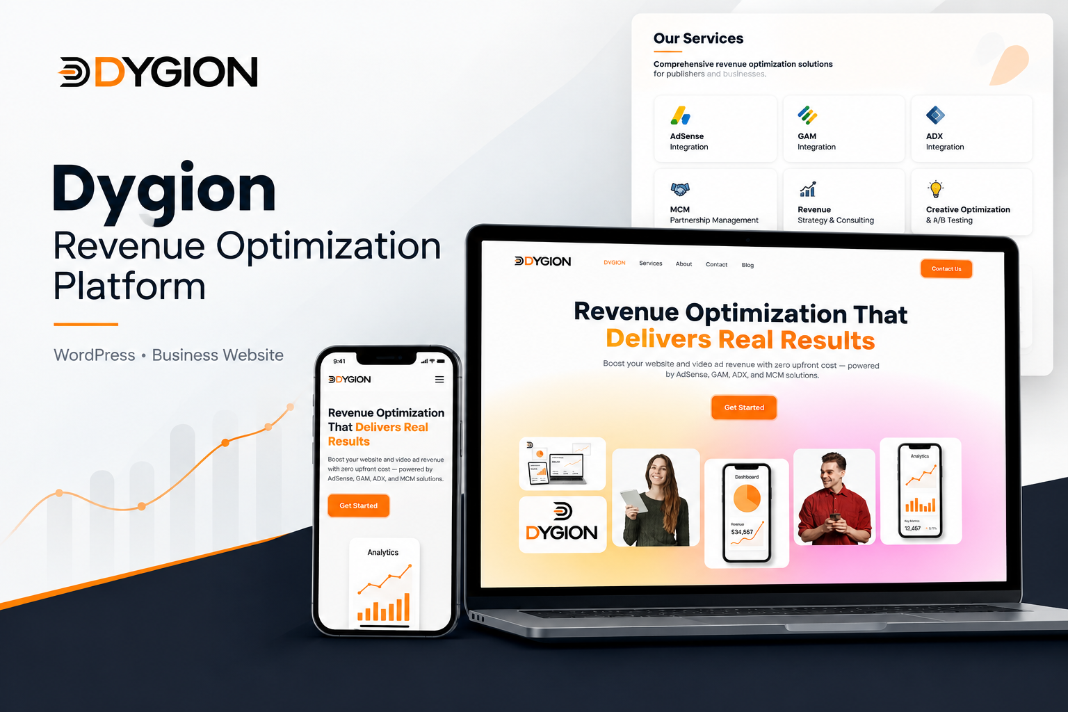 Dygion revenue optimization website design – screenshot 2